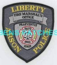 TEXAS,LIBERTY POLICE ARSON 1